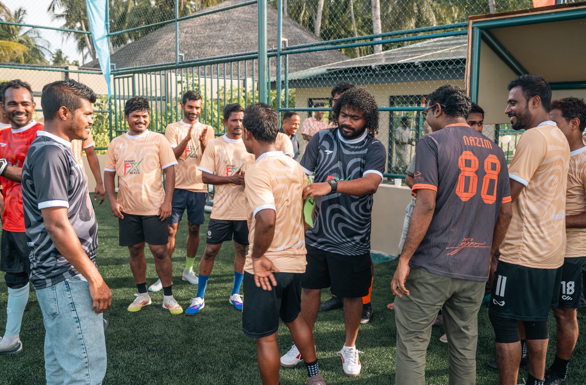 Handing over of captain band - Angsana Velavaru team