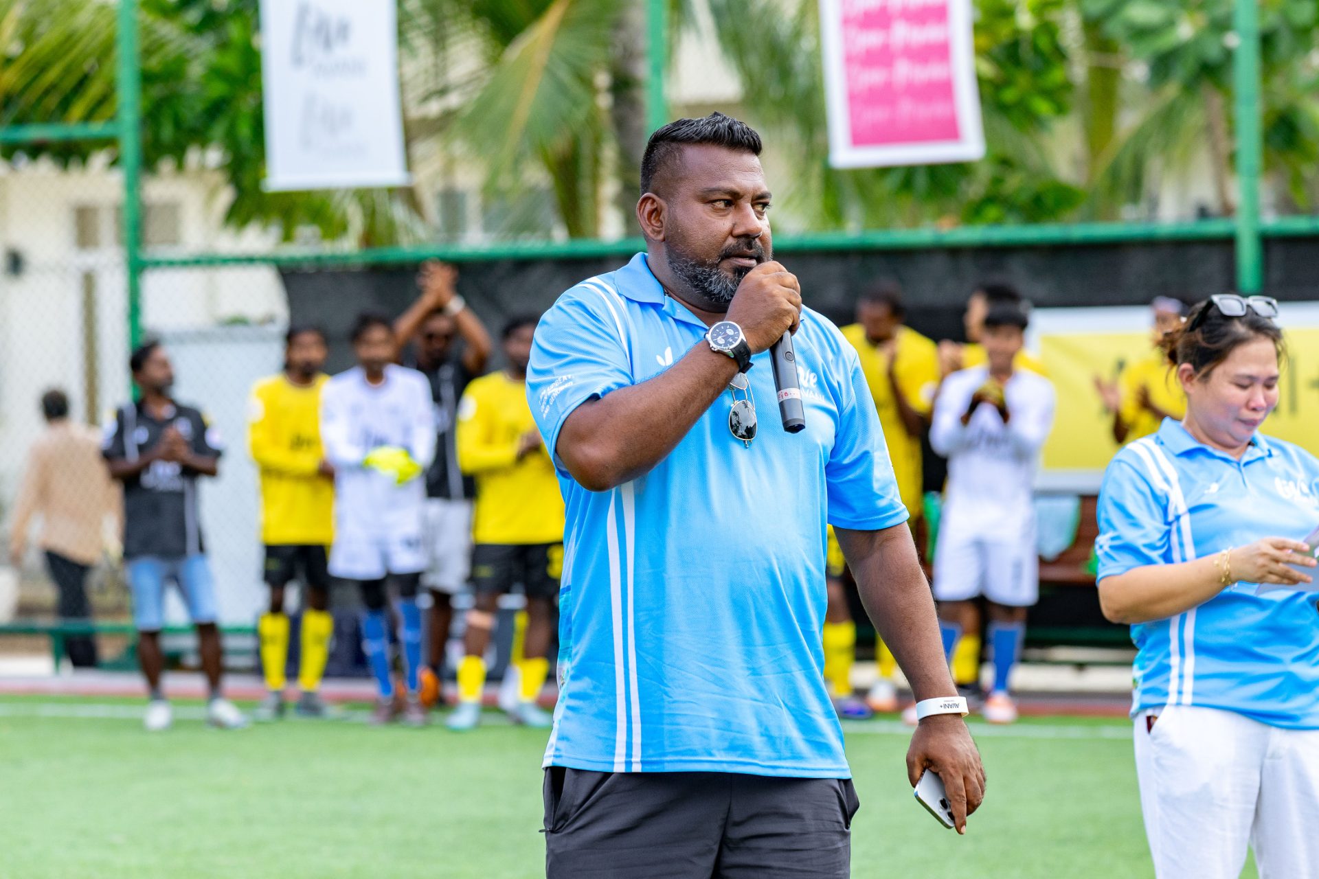 Ahmed Naseem (Beyya) welcomes teams, officials and supporters to Resort League 2026 Baa Zone