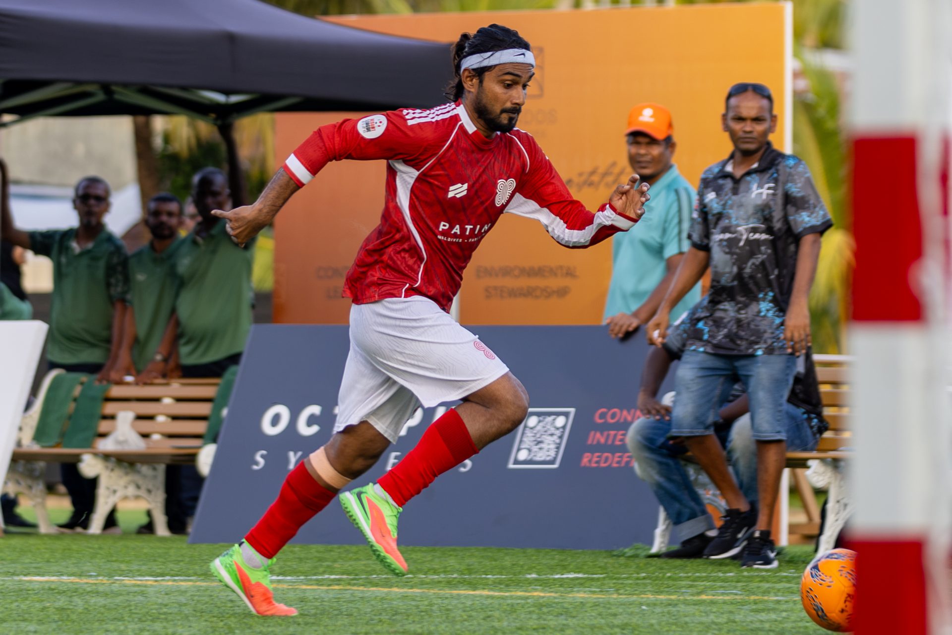 Ibrahim Wajeeh in action
